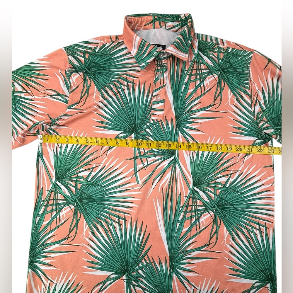 Waggle |‎ Tropical Palms Polo | XL | Like New!! - Picture 5 of 6